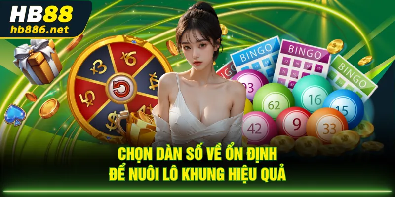 Chọn dàn số về ổn định để nuôi lô khung hiệu quả
